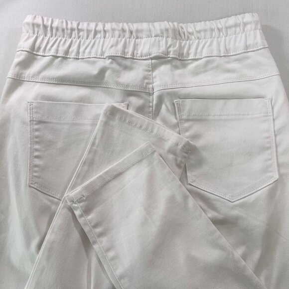 Bevy Flog Shely Drawstring Pant in White Original Size 29 Travel Pant - Picture 11 of 11